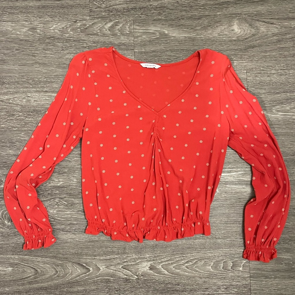 American Eagle Orange Shirt